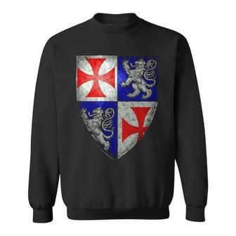 Knights Templar S Knights Templar Shield Sweatshirt - Thegiftio UK