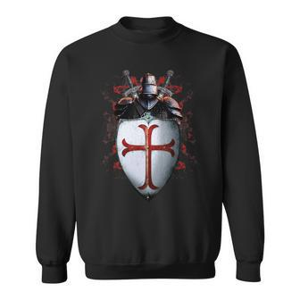 Knights Templar T Shirt - The Brave Knights The Warrior Of God Sweatshirt - Seseable