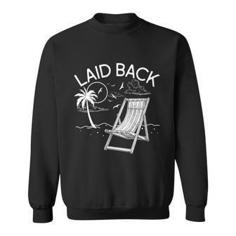 Laid Back Beach Vacation Time Sweatshirt - Monsterry UK