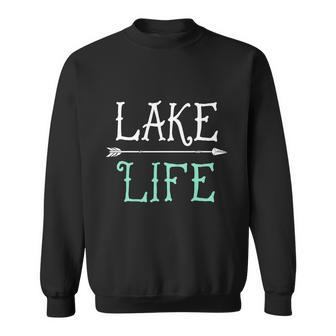 Lake Life Fishing Boating Sailing Funny Sweatshirt - Monsterry UK