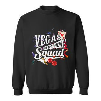 Las Vegas Birthday Party Matching Vegas Birthday Squad Graphic Design Printed Casual Daily Basic Sweatshirt - Thegiftio UK