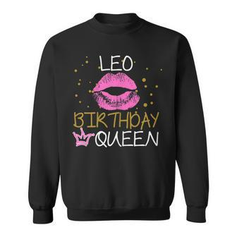 Leo Birthday Queen Leo Zodiac Sweatshirt - Seseable