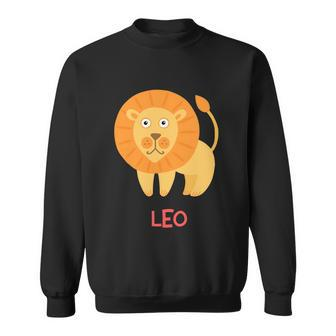Leo Lion Zodiac Sign Cute Sweatshirt - Monsterry UK