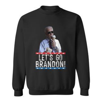 Lets Go Brandon Biden Eating Ice Cream Funny Biden Sweatshirt - Monsterry AU