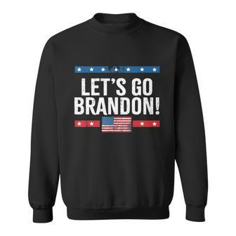 Lets Go Brandon Lets Go Brandon Vintage Us Flag V2 Sweatshirt - Thegiftio UK