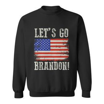 Lets Go Brandon Shirt Vintage Lets Go Brandon American Graphic Design Printed Casual Daily Basic Sweatshirt - Thegiftio UK