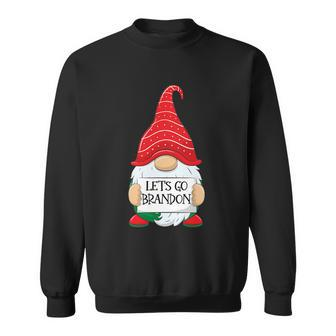 Lets Go Brandon Tee Funny Christmas Gnome Lets Go Brandon Graphic Design Printed Casual Daily Basic Sweatshirt - Thegiftio UK