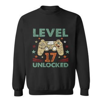 Level 17 Unlocked 2005 Birthday Gift 17 Graphic Design Printed Casual Daily Basic Sweatshirt - Thegiftio UK