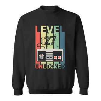 Level 27 Unlocked Shirt Video Gamer 27Th Birthday Gifts Tee Graphic Design Printed Casual Daily Basic Sweatshirt - Thegiftio UK