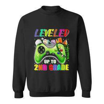 Leveled Up To 2Nd Grade Gamer Back To School First Day Boys Sweatshirt - Monsterry DE