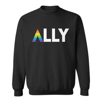 Lgbt Ally Flag March Rally Pride Parade Lgbt Equality Graphic Design Printed Casual Daily Basic Sweatshirt - Thegiftio UK