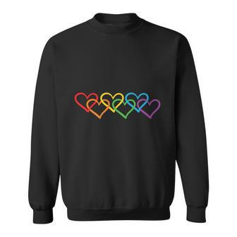Lgbt Heart Equality Graphic Pride Month Sweatshirt - Monsterry UK