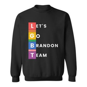 Lgbt Lets Go Brandon Team Funny Sweatshirt - Monsterry CA