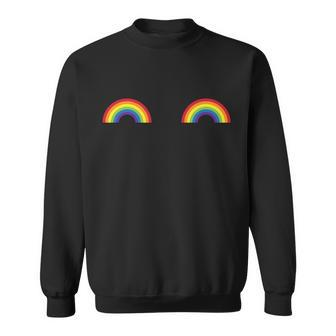 Lgbt Rainbow Boobs Gay Pride Sweatshirt - Monsterry CA