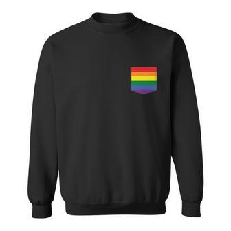 Lgbt Rainbow Pocket Tshirt Sweatshirt - Monsterry