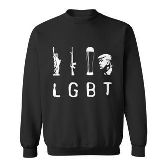 Liberty Guns Beer Trump Shirt Lgbt Gift Sweatshirt - Monsterry