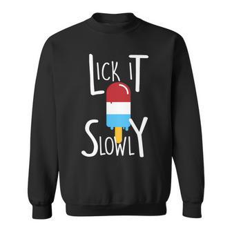 Lick It Slowly Popsicle Tshirt Sweatshirt - Monsterry CA