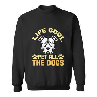 Life Goal Pet All The Dogs Nft Puppy Face Sweatshirt - Monsterry UK