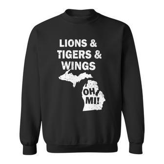 Lions Tigers Wings Oh Mi Vintage T-Shirt Graphic Design Printed Casual Daily Basic Sweatshirt - Thegiftio UK