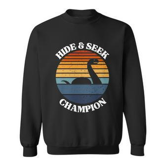 Loch Ness Monster Vintage Sunset Meaningful Gift Hide And Seek Champion Gift Sweatshirt - Monsterry UK