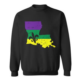 Louisiana Mardi Gras  V2 Sweatshirt