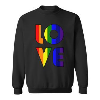 Love Gay Pride Logo Rainbow Tshirt Sweatshirt - Monsterry UK
