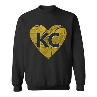 Love Kansas City Football Fan City Map Sweatshirt - Thegiftio UK