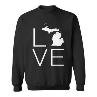 Love Michigan V2 Sweatshirt - Thegiftio UK