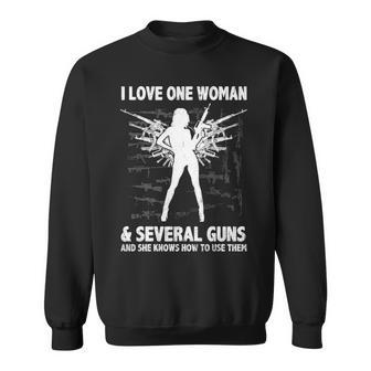 Love One Woman - She Knows How To Use Them Sweatshirt - Seseable