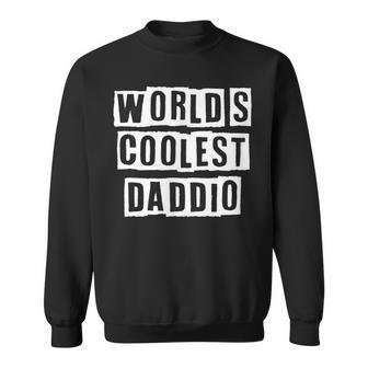 Lovely Funny Cool Sarcastic Worlds Coolest Daddio Sweatshirt - Thegiftio UK