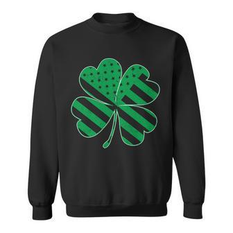 Lucky Irish American Clover Flag Sweatshirt - Monsterry CA