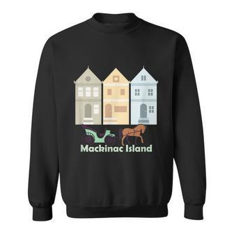 Mackinac Island Graphic Design Printed Casual Daily Basic Sweatshirt - Thegiftio UK