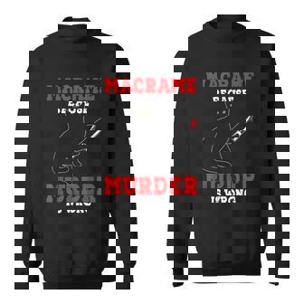 Macrame Cat Crochet Hitching Knotting Decorative Knot Hobby Graphic Design Printed Casual Daily Basic Sweatshirt - Thegiftio