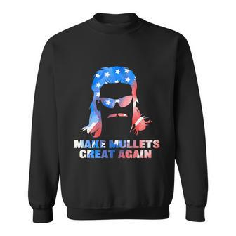 Make Mullets Great Again Funny 2020 Election American Flag Meaningful Gift Sweatshirt - Monsterry AU