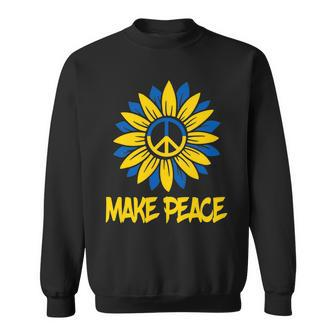 Make Peace Ukraine Strong Sunflower Sweatshirt - Monsterry AU