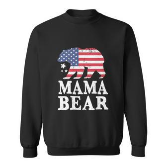 Mama Bear For 4Th Of July Patriotic Flag Sweatshirt - Monsterry UK