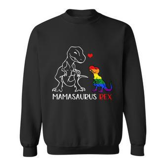 Mamasaurus Rex Dinosaur T Rex Proud Mom Pride Month Sweatshirt - Thegiftio UK