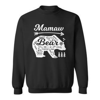 Mamaw Bear Words Of Love With Doodle Graphics Grandma Gifts Men Women Sweatshirt Graphic Print Unisex - Thegiftio UK