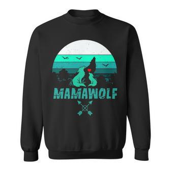 Mamawolf Wolf Lovers Gift For Mother Sweatshirt - Thegiftio UK