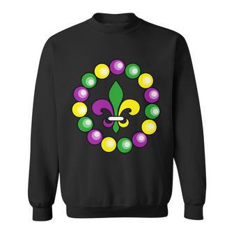 Mardi Gras Beads V2 Sweatshirt - Monsterry UK