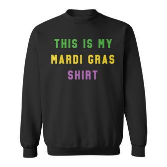 Mardi Gras Funny Party Unique New Orleans Gifts  Men Women Sweatshirt Graphic Print Unisex