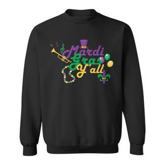 Mardi Gras Yall Tshirt Sweatshirt - Monsterry DE