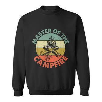 Master Of The Campfire Dad Camping Camping Dad Graphic Design Printed Casual Daily Basic Sweatshirt - Thegiftio