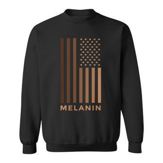 Melanin Usa Flag Sweatshirt - Monsterry AU