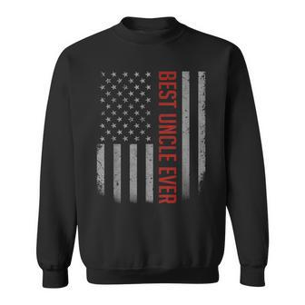 Mens American Flag Dad Gift For Fathers Day Best Uncle Ever Men Women Sweatshirt Graphic Print Unisex - Thegiftio