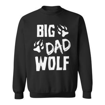 Mens Big Dad Wolf Costume Halloween Daddy Funny Dad Fathers Day Men Women Sweatshirt Graphic Print Unisex - Thegiftio UK
