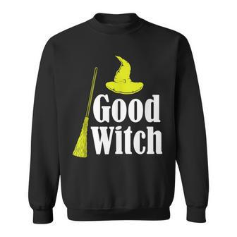 Mens Good Witch Witchcraft Halloween Blackcraft Devil Spiritual Sweatshirt - Seseable