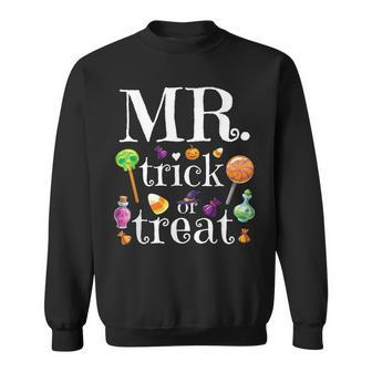 Mens Halloween Mr Trick Or Treat Boys Kids Sweatshirt - Seseable