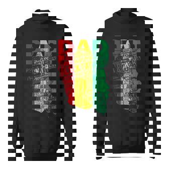 Mens Mens Strong Black Dad King African American Natural Afro Men Women Sweatshirt Graphic Print Unisex - Thegiftio