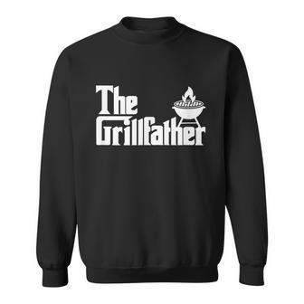 Mens The Grillfather Funny Grilling Grill Father Dad Grandpa Bbq Sweatshirt - Monsterry AU